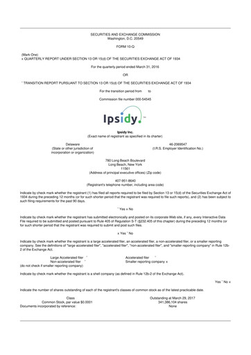 Thumbnail authID 10-Q Quarterly Report FY2016 