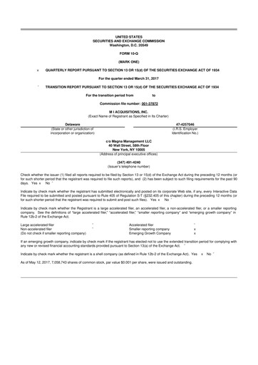 Thumbnail Priority Technology Holdings
 10-Q Quarterly Report FY2017 