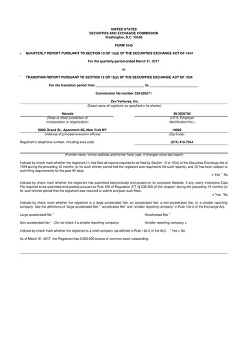 Thumbnail Ondas Holdings 10-Q Quarterly Report FY2017 