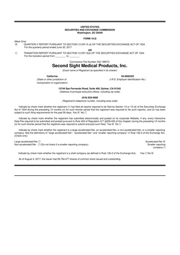 Vorschaubild Vivani Medical 10-Q Quartalsbericht 2017 