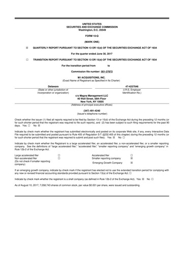 Thumbnail Priority Technology Holdings
 10-Q Quarterly Report FY2017 