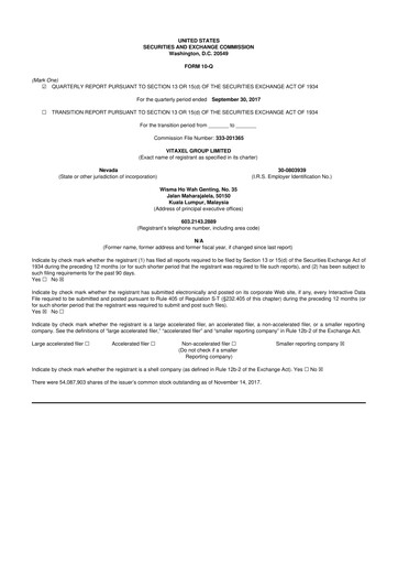 Thumbnail Fintech Scion (FintechCashier) 10-Q Quarterly Report FY2017 