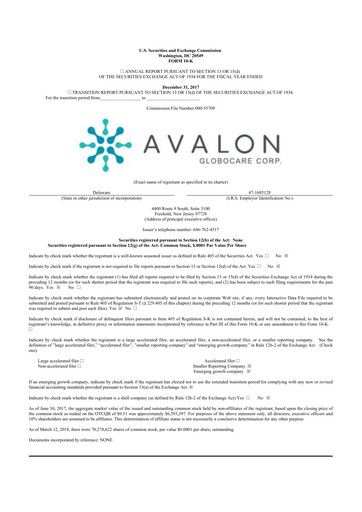 Thumbnail Avalon GloboCare 10-K Annual Report 2017