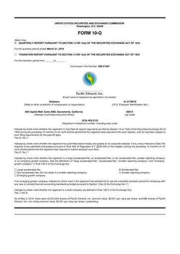 Thumbnail Alto Ingredients 10-Q Quarterly Report FY2018 