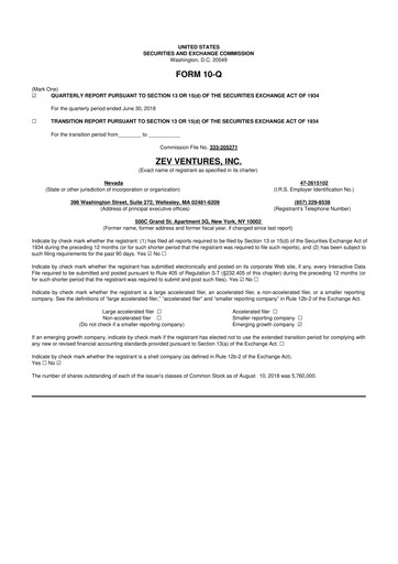 Thumbnail Ondas Holdings 10-Q Quarterly Report FY2018 