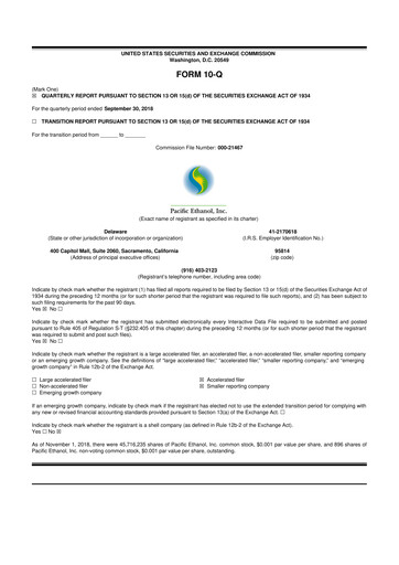 Thumbnail Alto Ingredients 10-Q Quarterly Report FY2018 