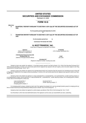 Thumbnail BRC Group Holdings 10-Q Quarterly Report FY2018 