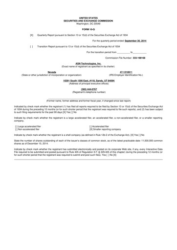 Thumbnail Senseonics Holdings
 10-Q Quarterly Report FY2014 