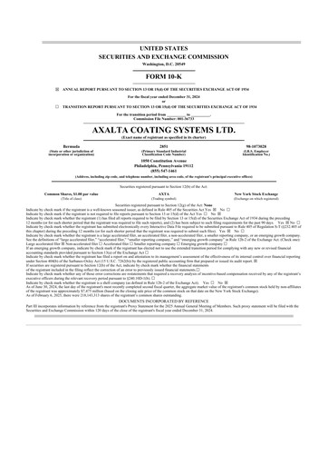 Thumbnail Axalta 10-K Annual Report 2024