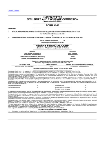 Thumbnail Kearny Financial
 10-K Annual Report 2026