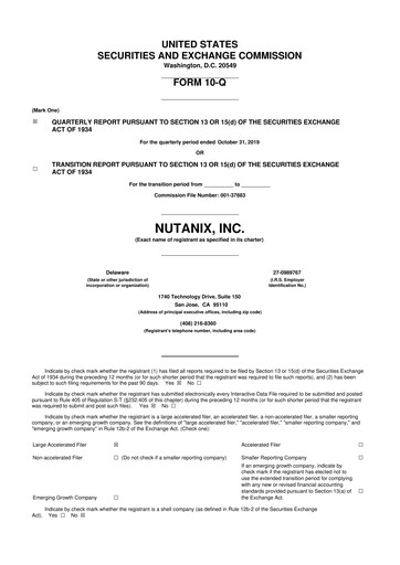 Thumbnail Nutanix 10-Q Quarterly Report FY2020 