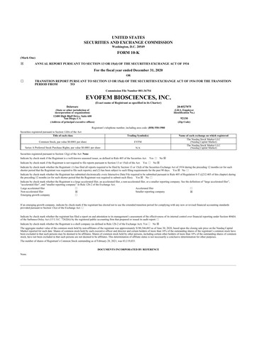 Thumbnail Evofem Biosciences
 10-K Annual Report 2020