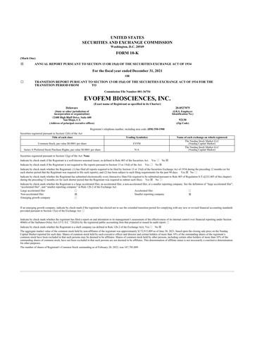 Thumbnail Evofem Biosciences
 10-K Annual Report 2021