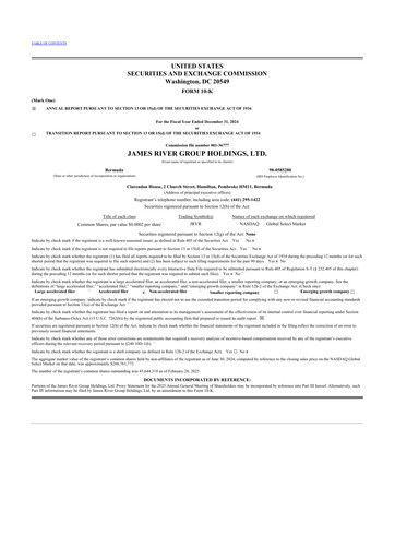 Thumbnail James River Group 10-K Annual Report 2024