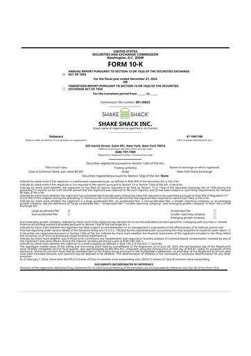 Thumbnail Shake Shack
 10-K Annual Report 2023