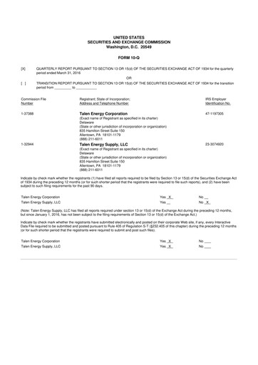 Thumbnail Talen Energy 10-Q Quarterly Report FY 