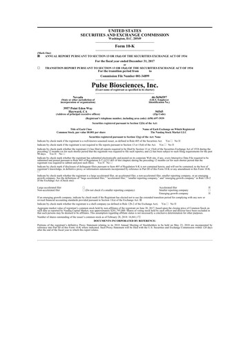 Thumbnail Pulse Biosciences
 10-K Annual Report 2017