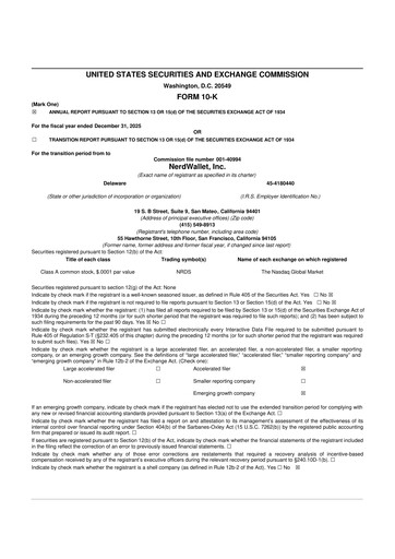 Thumbnail NerdWallet 10-K Annual Report 2025