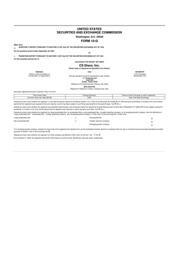 Thumbnail CS Disco 10-Q Quarterly Report FY 