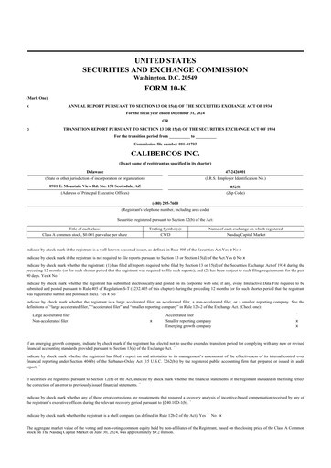 Thumbnail CaliberCos 10-K Annual Report 2024