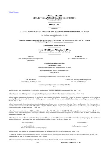 Thumbnail Magnite 10-K Annual Report 2014