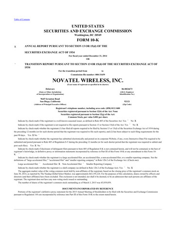 Thumbnail Inseego 10-K Annual Report 2014