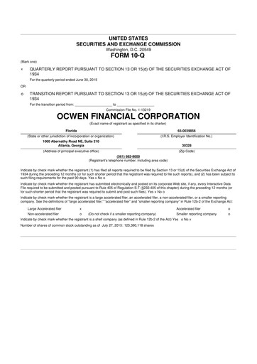 Thumbnail Onity Group 10-Q Quarterly Report FY2015 