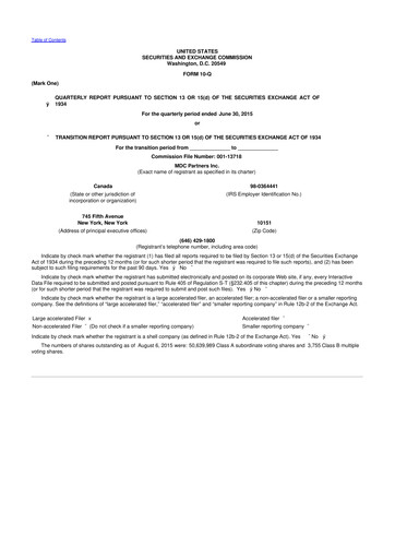 Thumbnail Stagwell 10-Q Quarterly Report FY2015 
