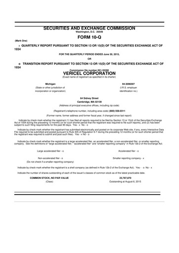 Thumbnail Vericel
 10-Q Quarterly Report FY2015 