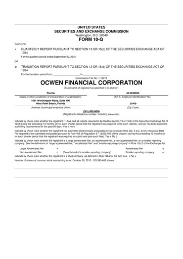 Thumbnail Onity Group 10-Q Quarterly Report FY2015 