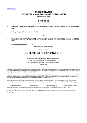 Thumbnail Quantum Corporation 10-Q Quarterly Report FY2016 