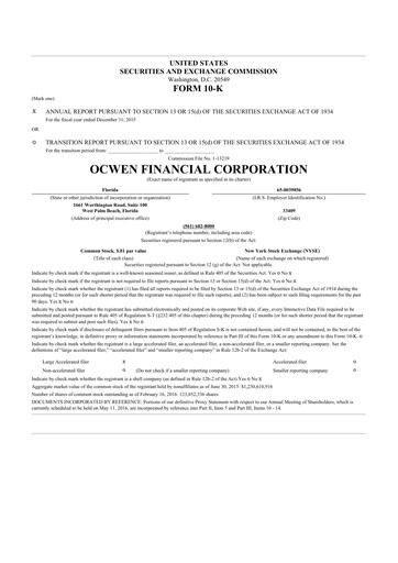 Thumbnail Onity Group 10-K Annual Report 2015