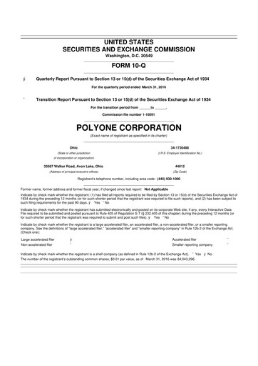 Miniature Avient 10-Q Rapport trimestriel 2016 