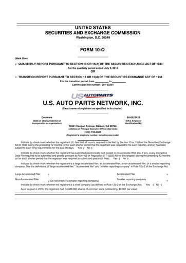 Thumbnail CarParts.com
 10-Q Quarterly Report FY2016 