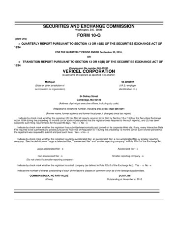 Thumbnail Vericel
 10-Q Quarterly Report FY2016 