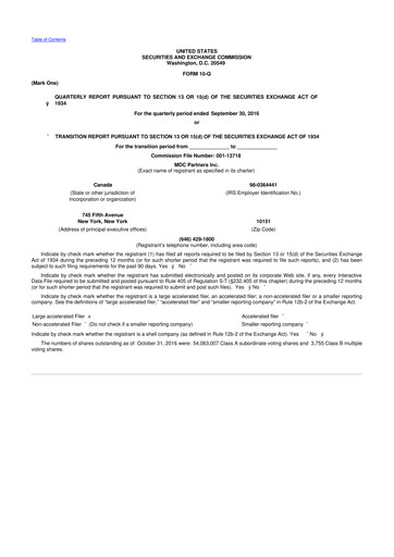 Thumbnail Stagwell 10-Q Quarterly Report FY2016 