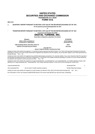 Thumbnail Digital Turbine
 10-Q Quarterly Report FY2017 