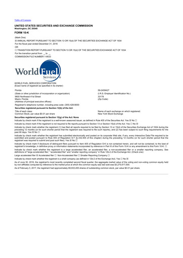 Thumbnail World Kinect 10-K Annual Report 2016