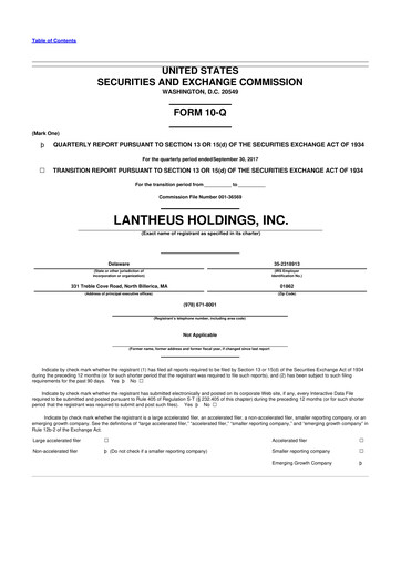 Thumbnail Lantheus Holdings 10-Q Quarterly Report FY2017 
