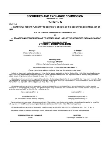 Thumbnail Vericel
 10-Q Quarterly Report FY2017 