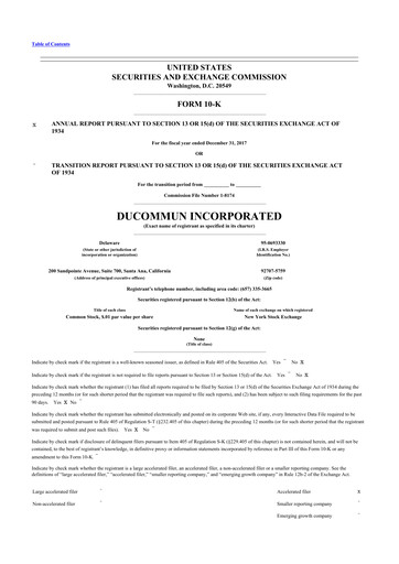 Thumbnail Ducommun 10-K Annual Report 2017