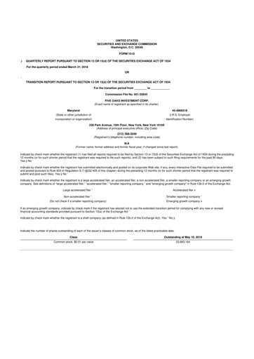 Vorschaubild Lument Finance Trust 10-Q Quartalsbericht  