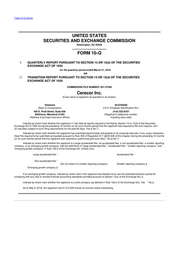Thumbnail Avalo Therapeutics 10-Q Quarterly Report FY2018 