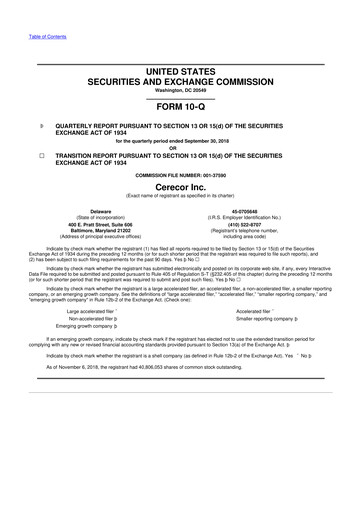 Thumbnail Avalo Therapeutics 10-Q Quarterly Report FY2018 