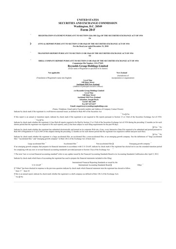 Thumbnail Pactiv Evergreen
 20-F Annual Report 2018