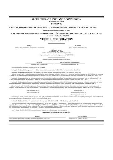 Thumbnail Vericel
 10-K Annual Report 2018