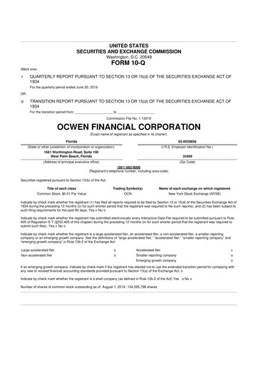 Thumbnail Onity Group 10-Q Quarterly Report FY2019 