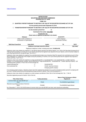 Thumbnail Phunware 10-Q Quarterly Report FY2019 