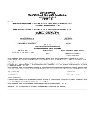 Thumbnail Digital Turbine
 10-Q Quarterly Report FY2020 