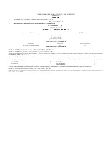 Thumbnail Empire State Realty Trust
 10-K Annual Report 2019